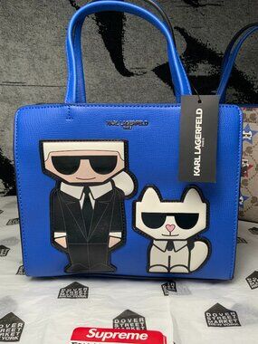 KARL LAGERFELD Maybelle Satchel Crossbody Tote - Royal Blue- BRAND NEW with TAGS